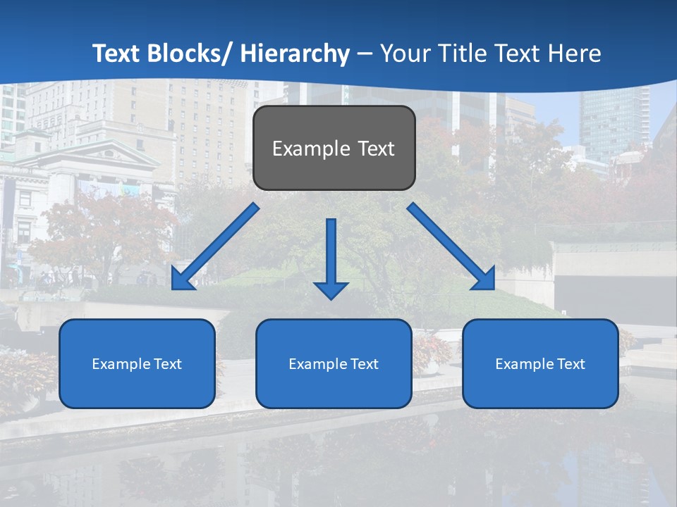 Editorial View Blue PowerPoint Template