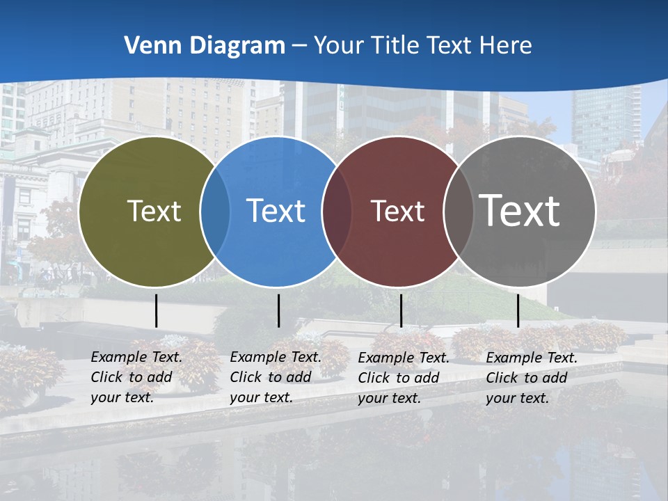 Editorial View Blue PowerPoint Template