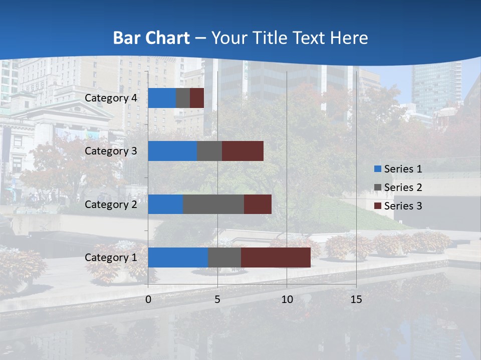 Editorial View Blue PowerPoint Template