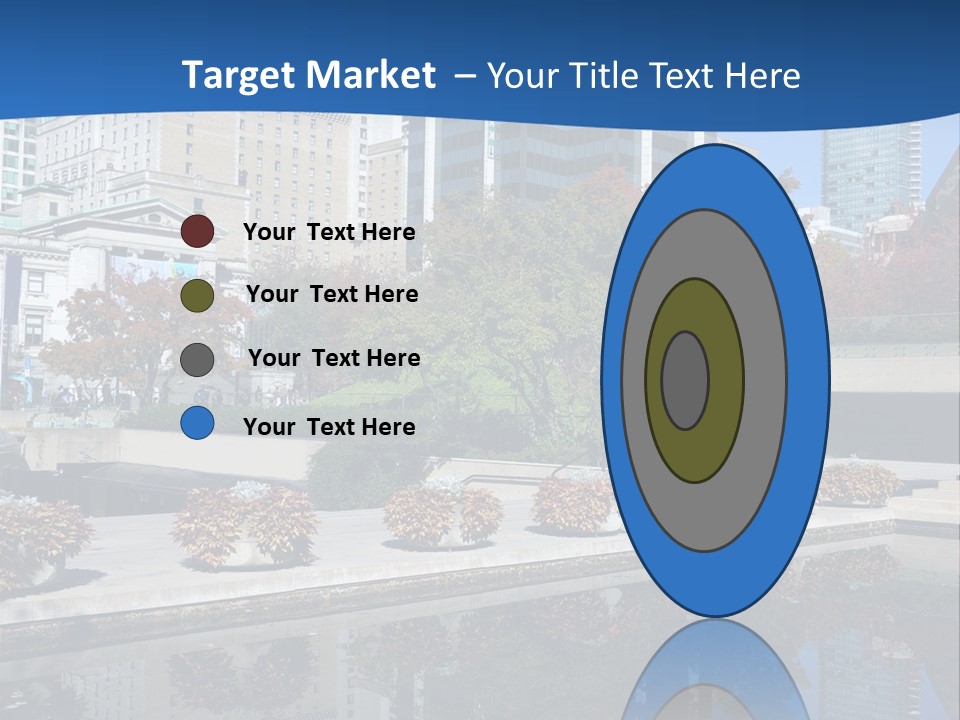 Editorial View Blue PowerPoint Template