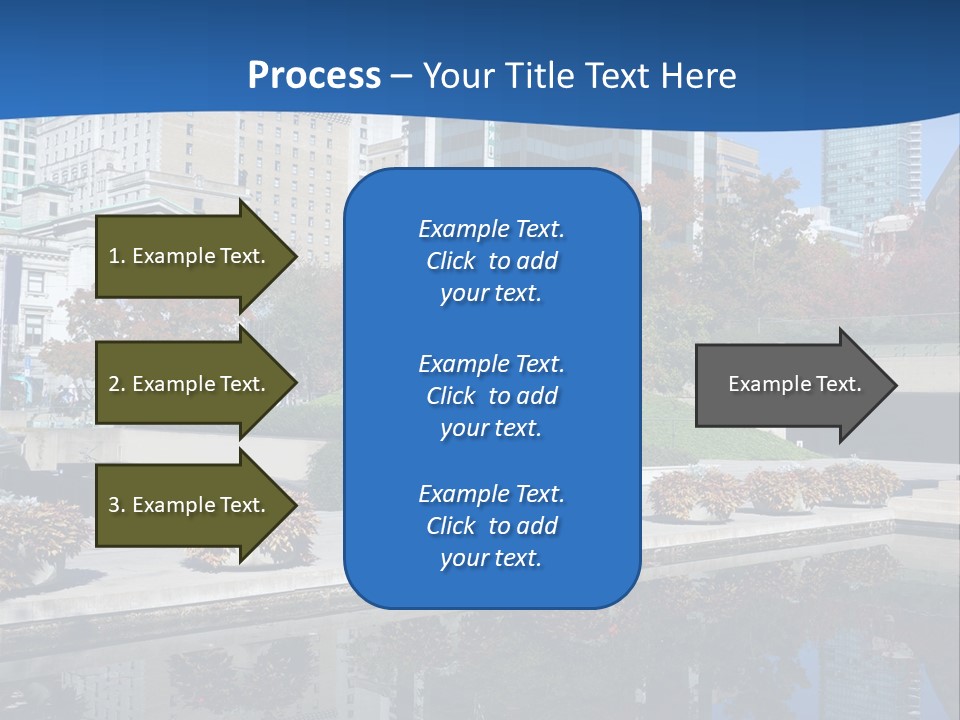 Editorial View Blue PowerPoint Template