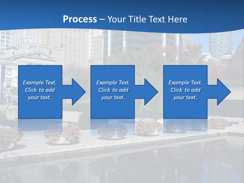 Editorial View Blue PowerPoint Template