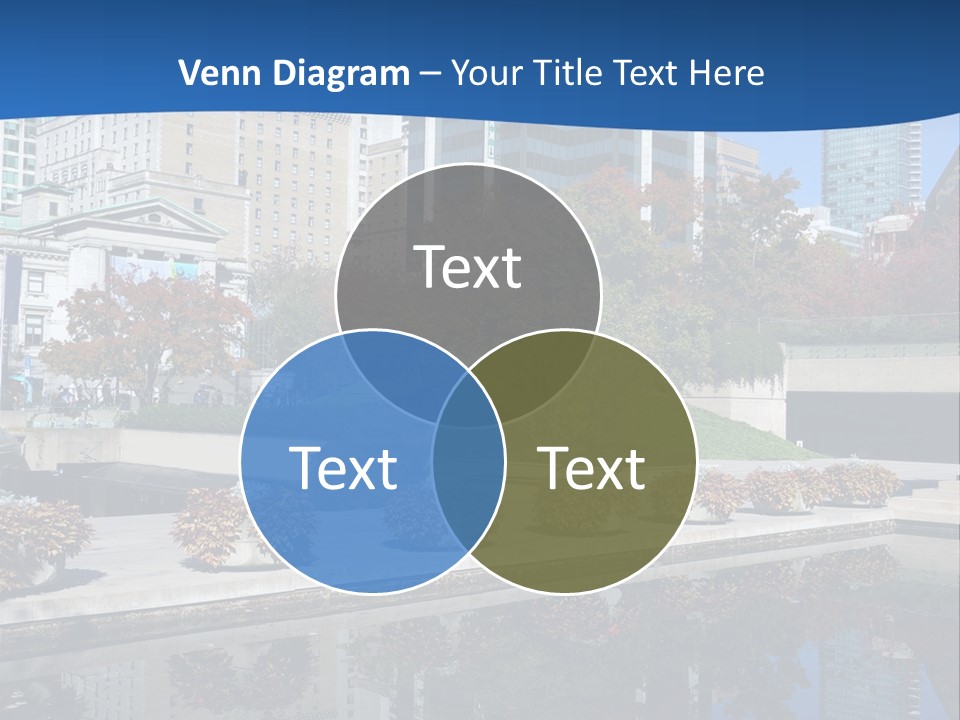 Editorial View Blue PowerPoint Template