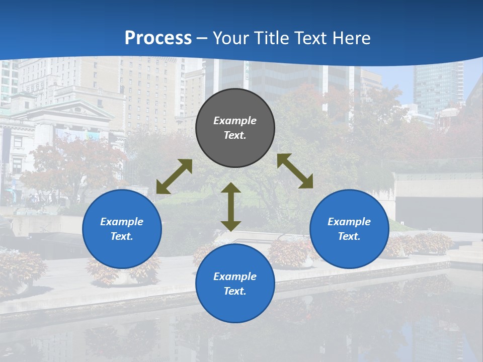 Editorial View Blue PowerPoint Template