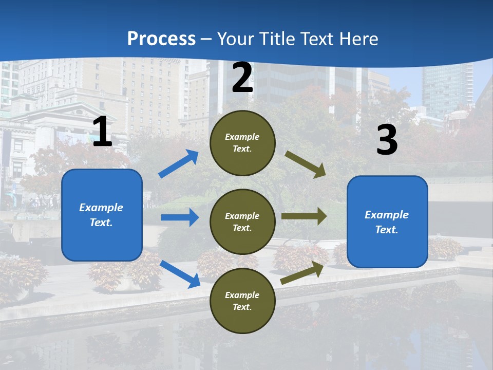 Editorial View Blue PowerPoint Template
