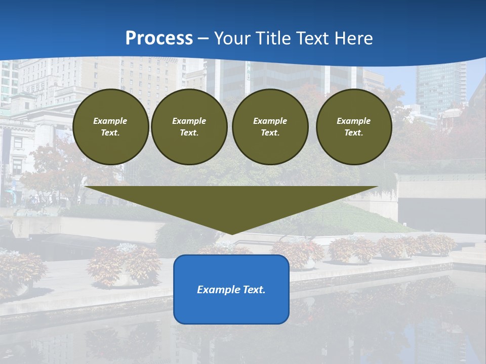 Editorial View Blue PowerPoint Template