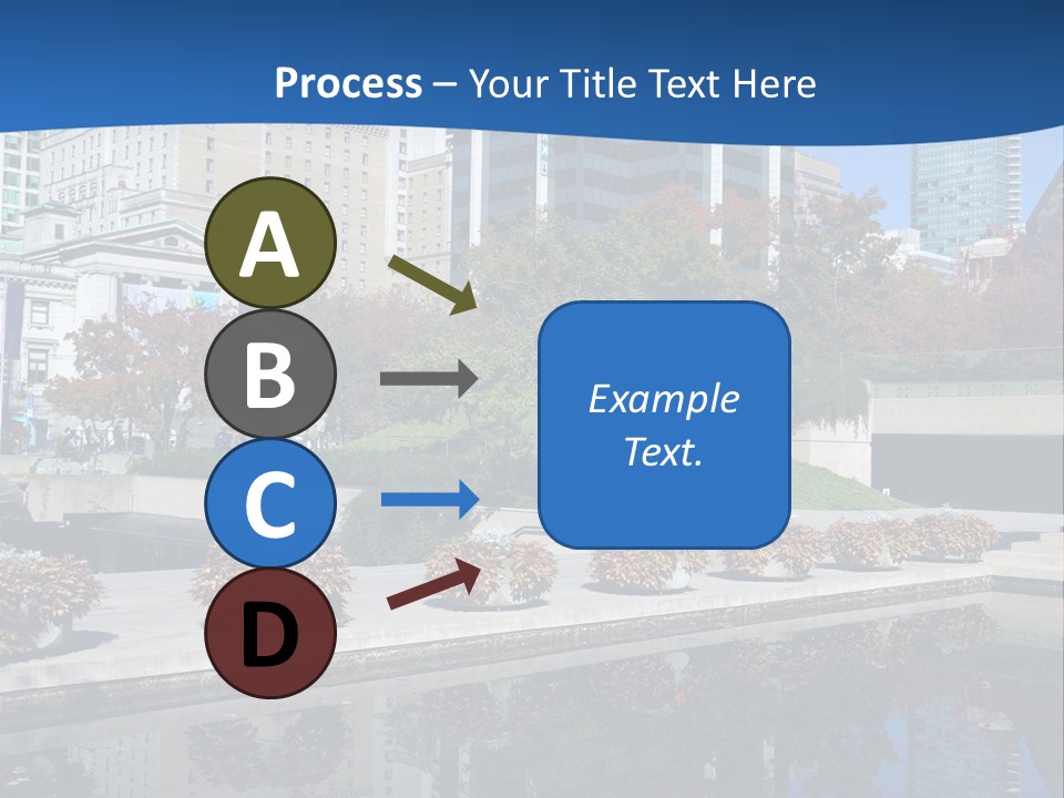 Editorial View Blue PowerPoint Template