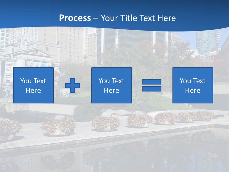 Editorial View Blue PowerPoint Template