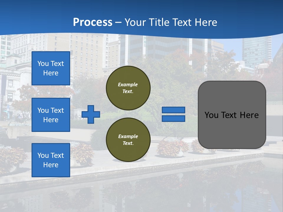 Editorial View Blue PowerPoint Template
