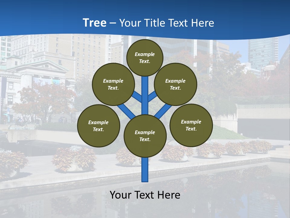 Editorial View Blue PowerPoint Template