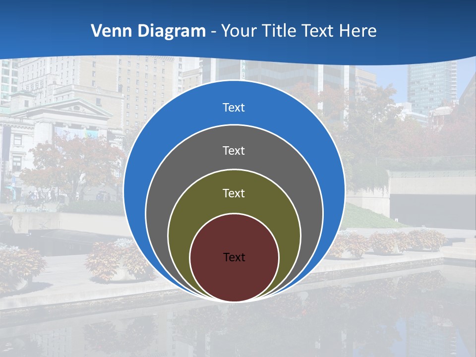 Editorial View Blue PowerPoint Template