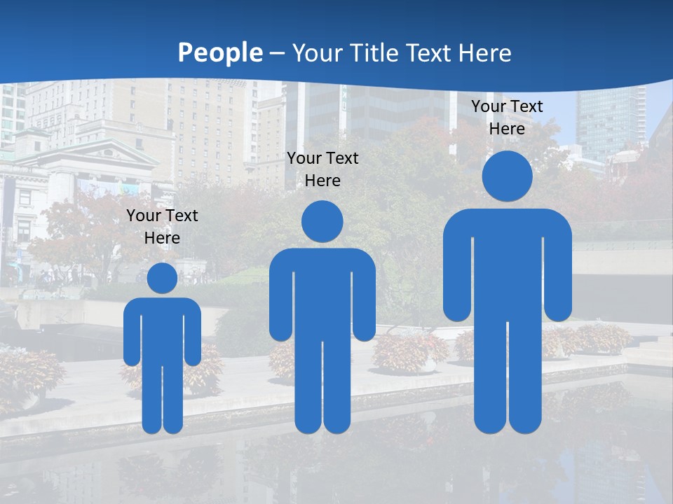 Editorial View Blue PowerPoint Template