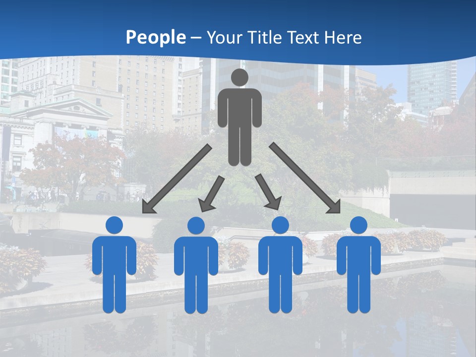 Editorial View Blue PowerPoint Template