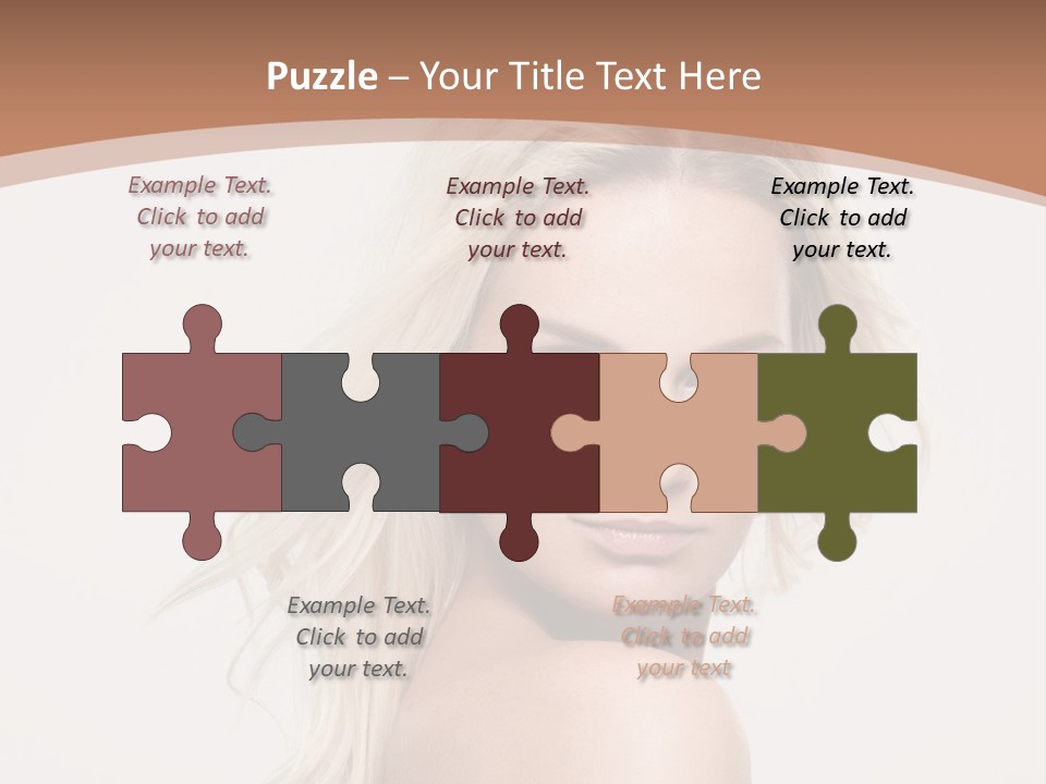 White Lips Skin PowerPoint Template