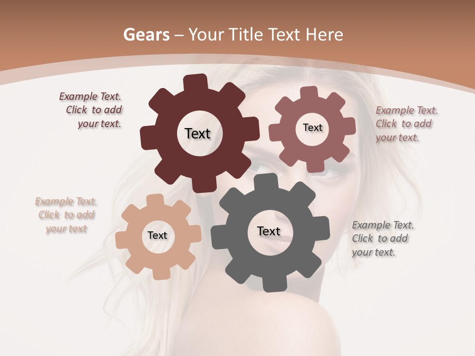 White Lips Skin PowerPoint Template