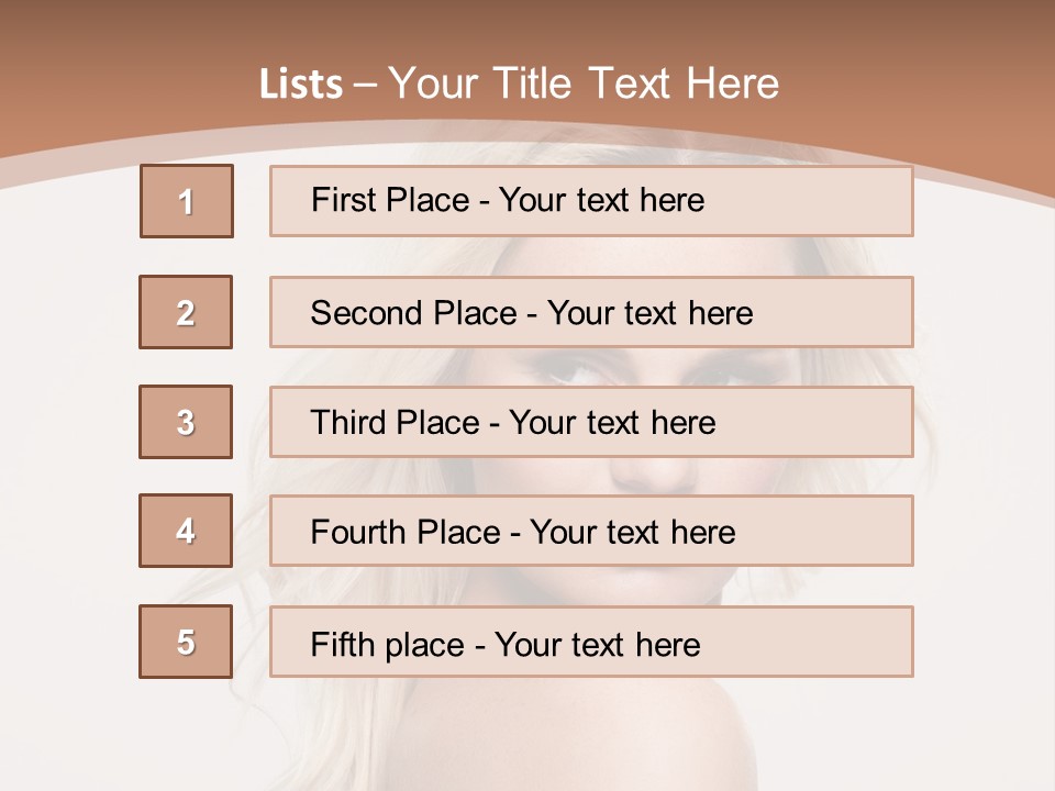 White Lips Skin PowerPoint Template