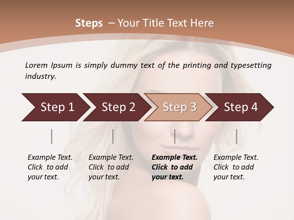 White Lips Skin PowerPoint Template