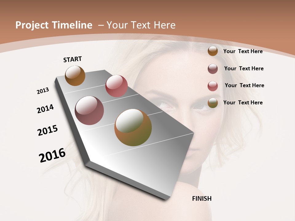 White Lips Skin PowerPoint Template