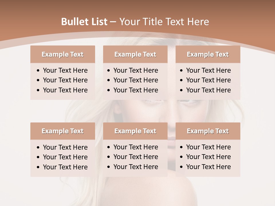 White Lips Skin PowerPoint Template