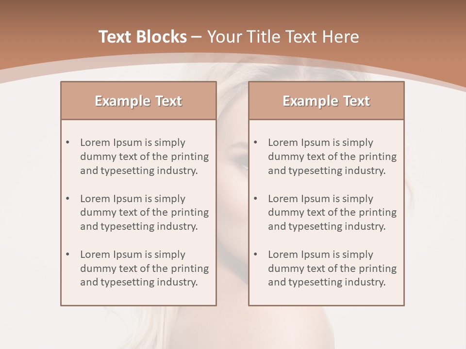 White Lips Skin PowerPoint Template