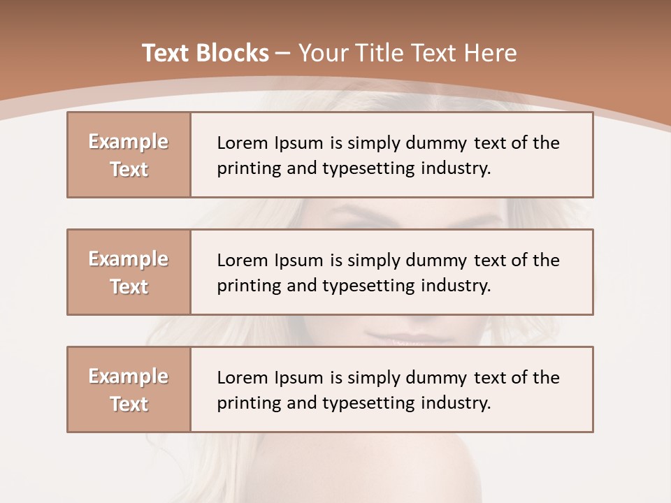 White Lips Skin PowerPoint Template