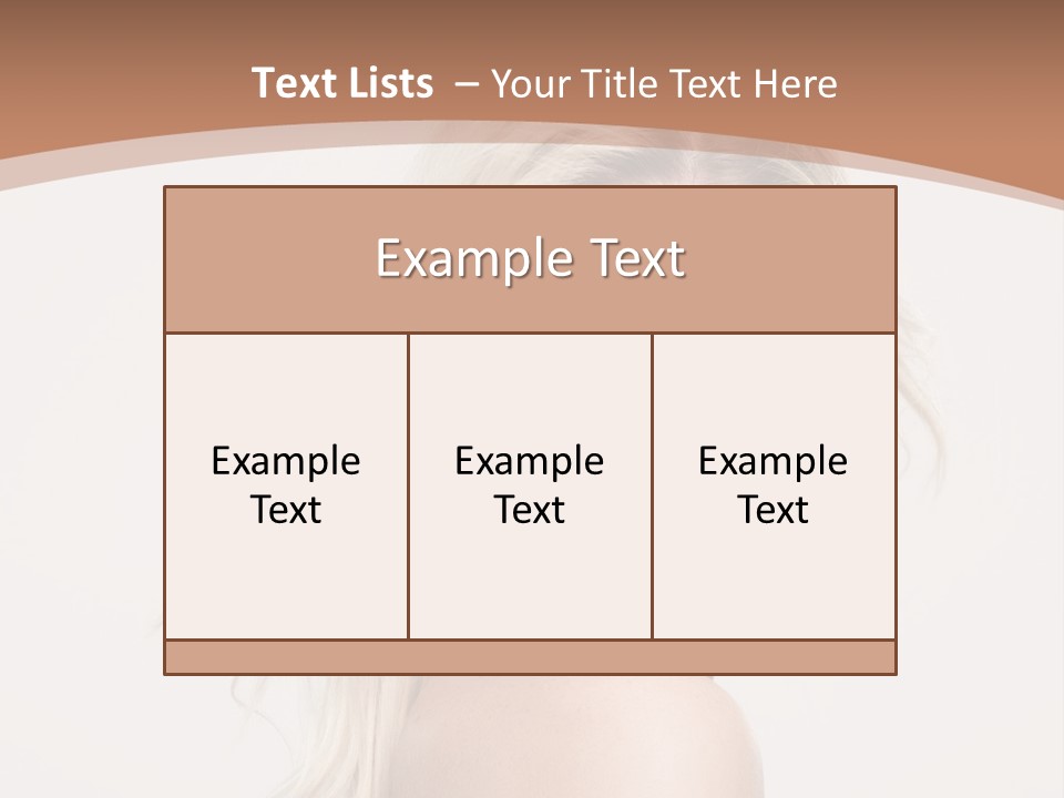 White Lips Skin PowerPoint Template