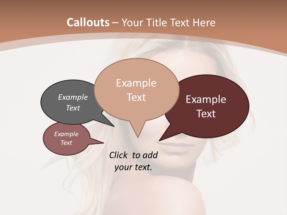 White Lips Skin PowerPoint Template