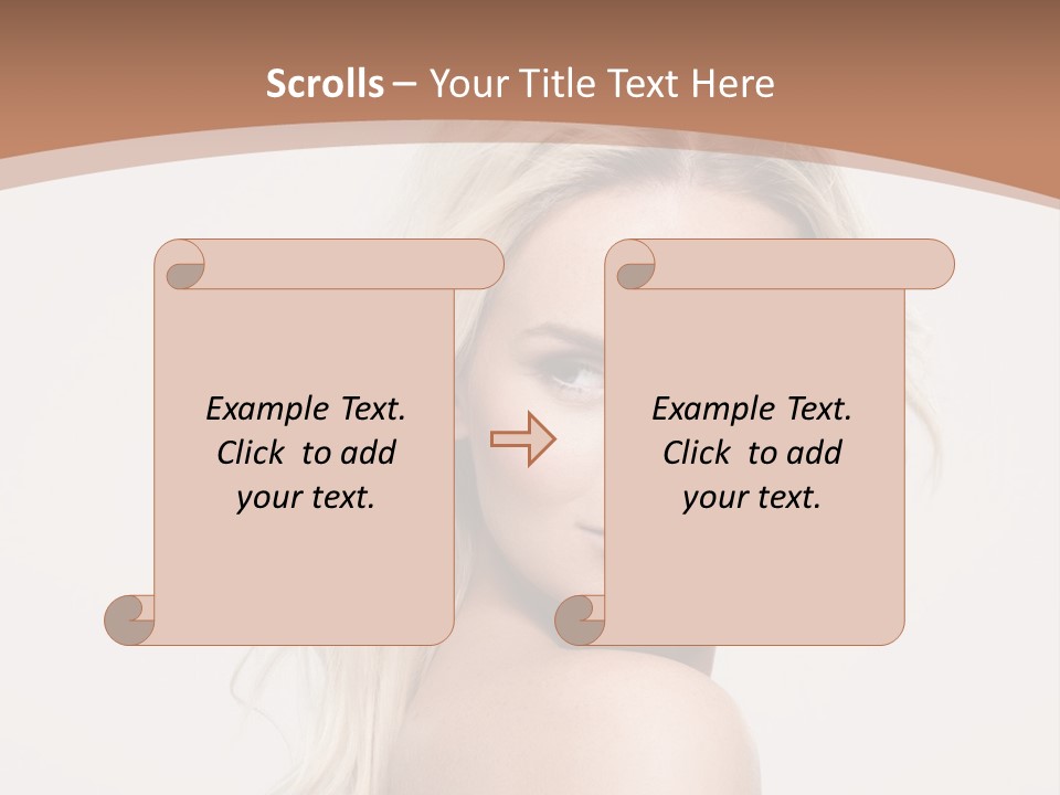 White Lips Skin PowerPoint Template