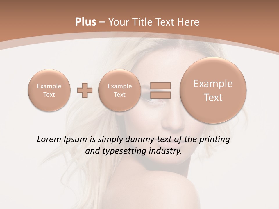 White Lips Skin PowerPoint Template