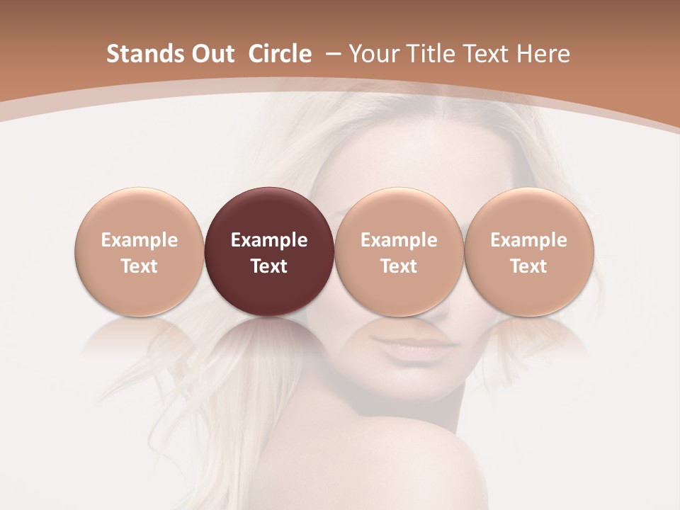 White Lips Skin PowerPoint Template