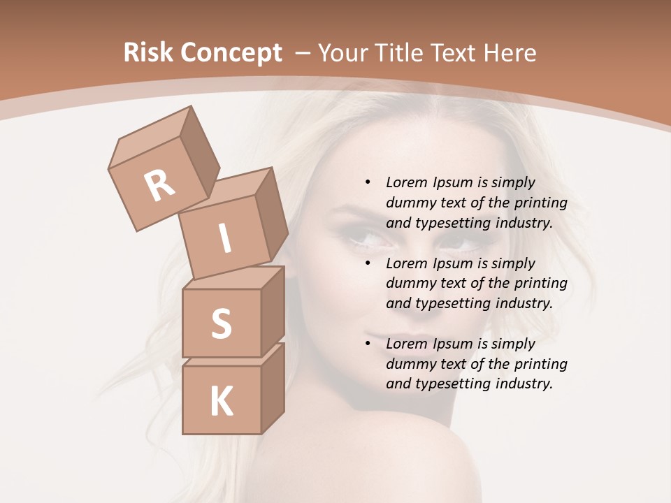 White Lips Skin PowerPoint Template