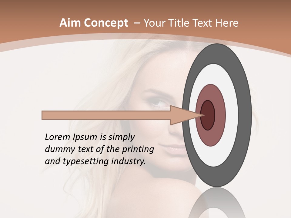 White Lips Skin PowerPoint Template