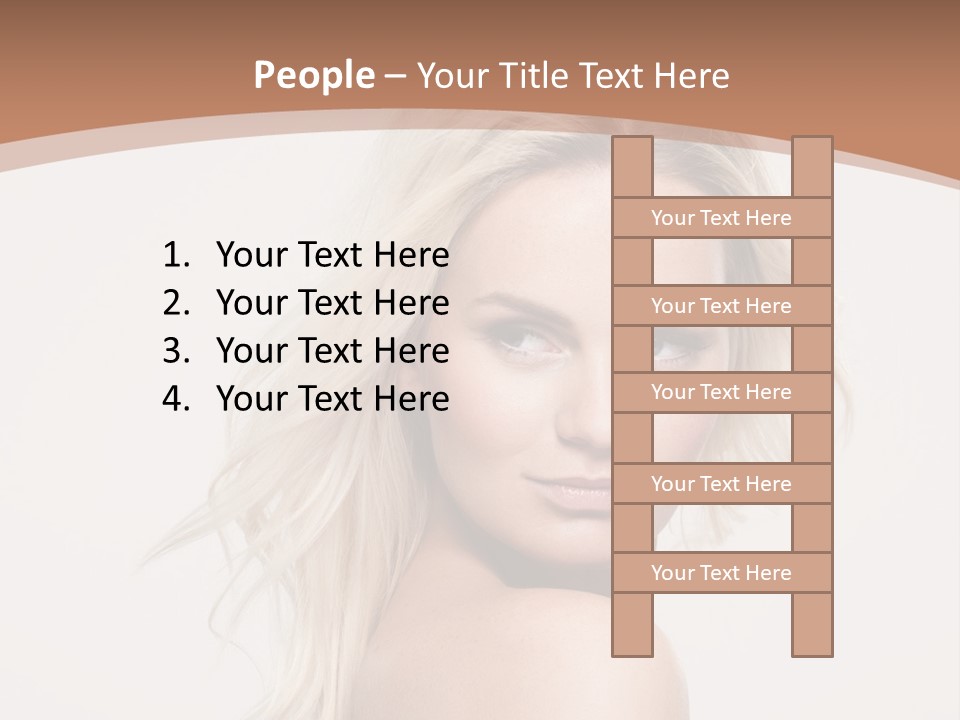 White Lips Skin PowerPoint Template