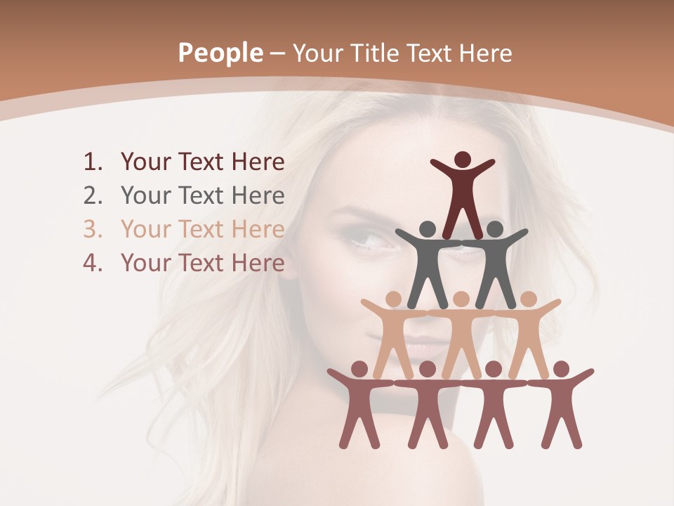 White Lips Skin PowerPoint Template