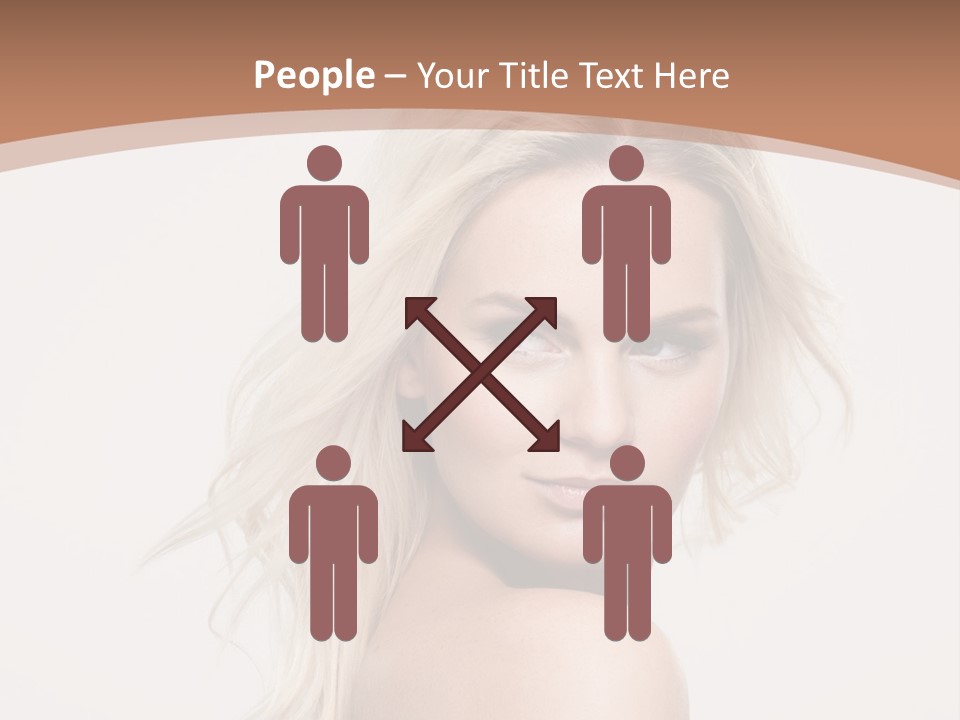 White Lips Skin PowerPoint Template