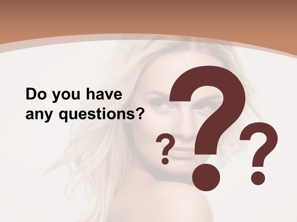 White Lips Skin PowerPoint Template