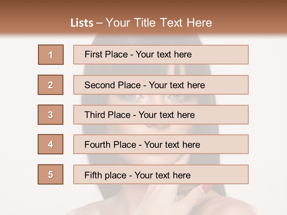 Nude Elegance Female PowerPoint Template