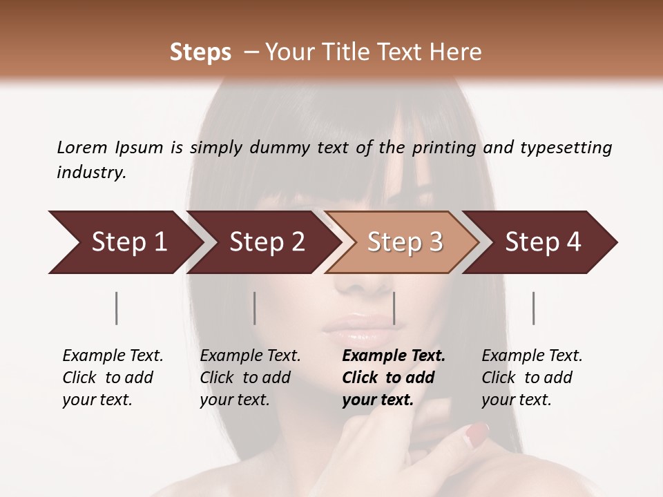 Nude Elegance Female PowerPoint Template