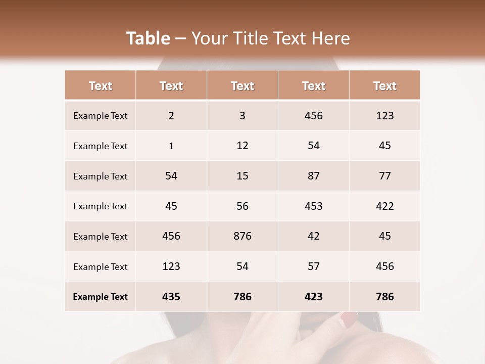 Nude Elegance Female PowerPoint Template