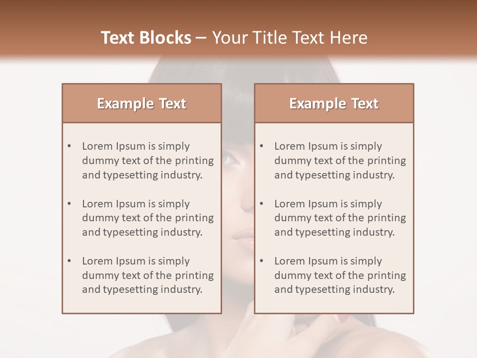 Nude Elegance Female PowerPoint Template