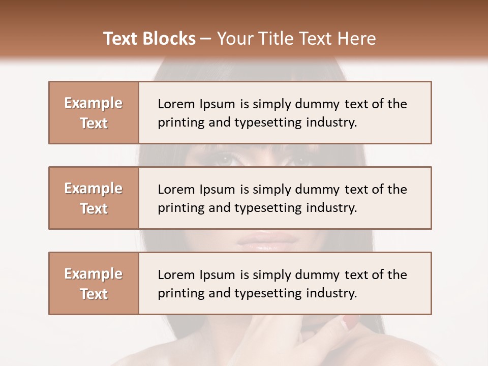 Nude Elegance Female PowerPoint Template