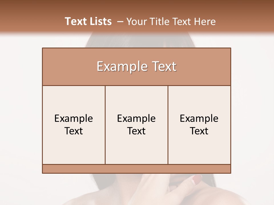 Nude Elegance Female PowerPoint Template