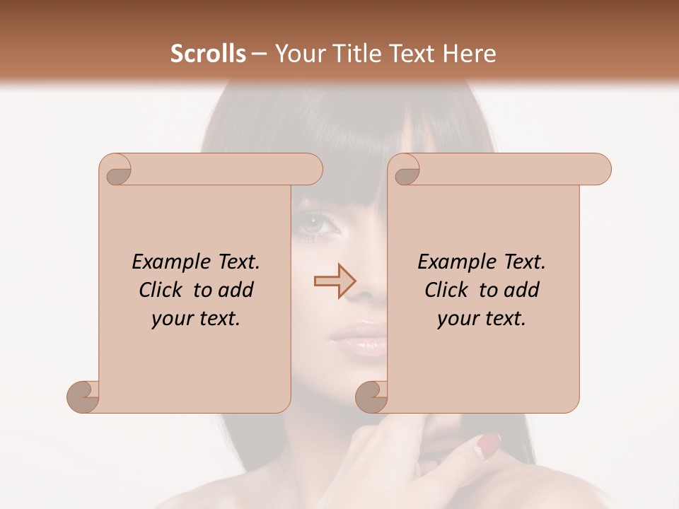 Nude Elegance Female PowerPoint Template