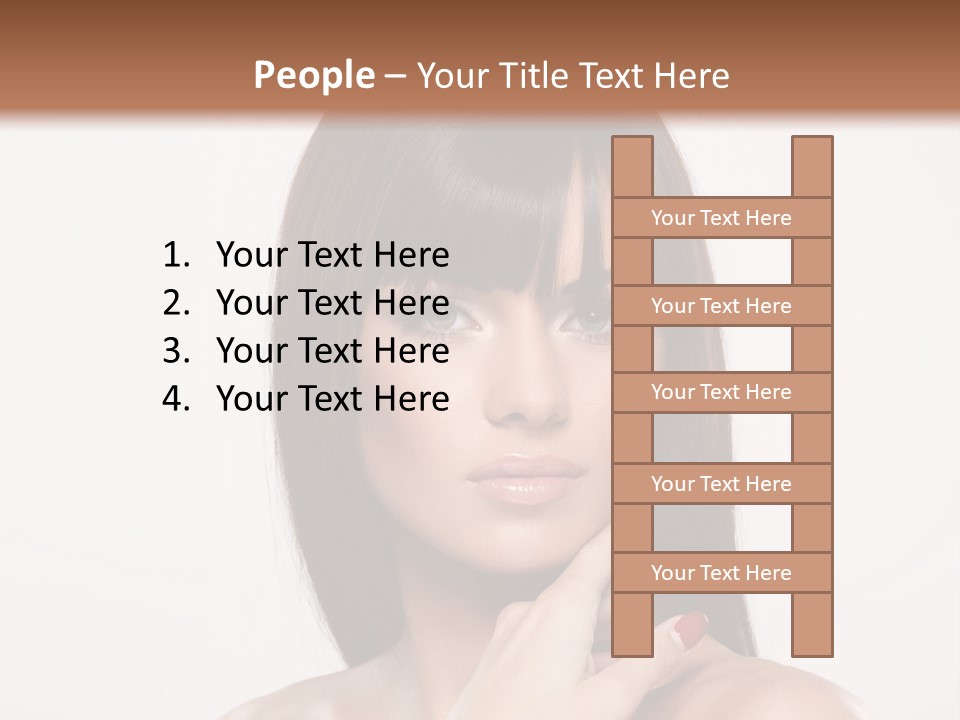 Nude Elegance Female PowerPoint Template