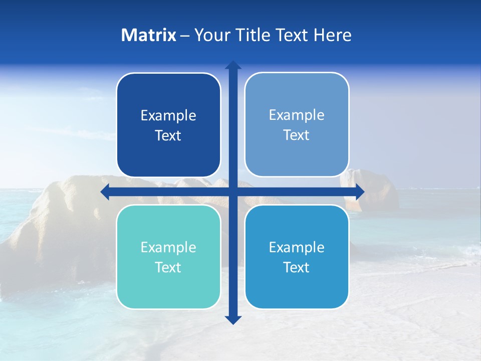 Ocean Ladigue Anse PowerPoint Template