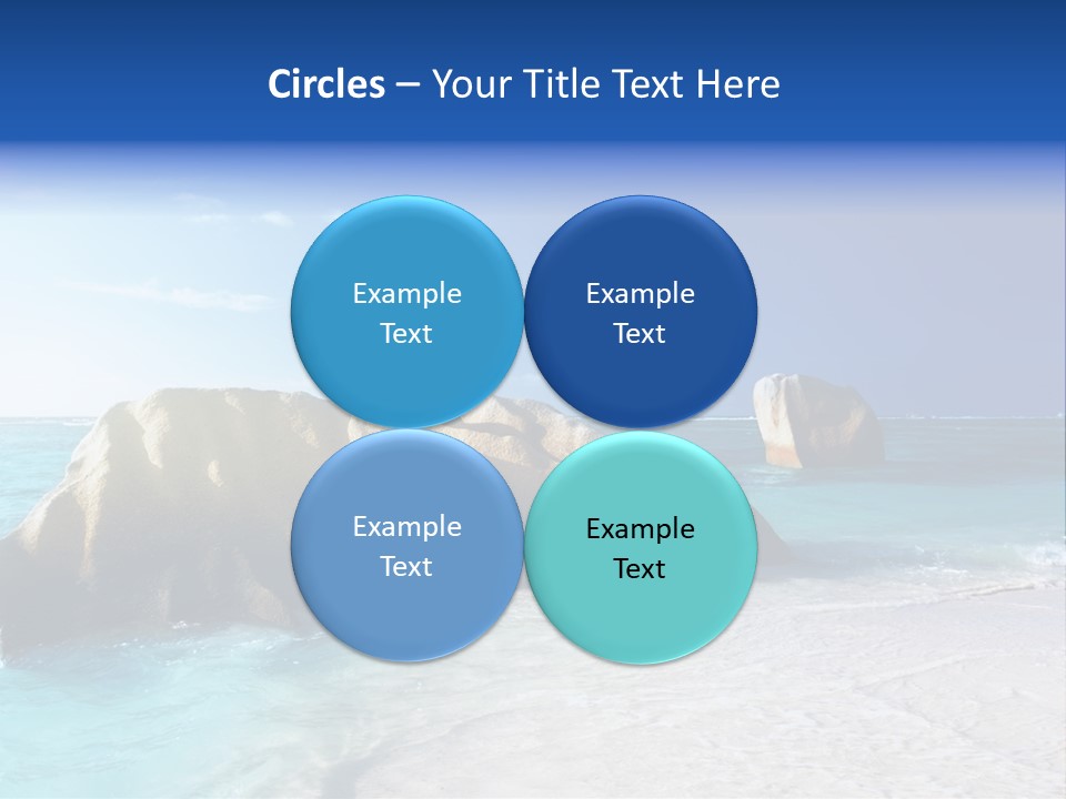 Ocean Ladigue Anse PowerPoint Template