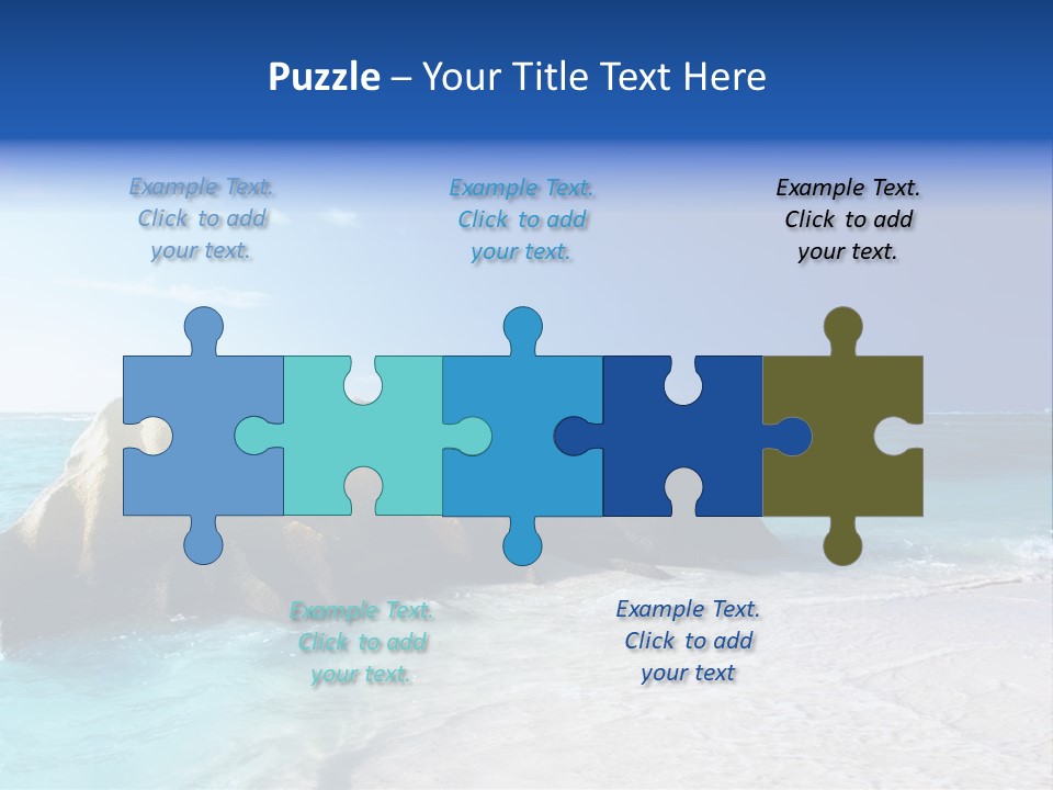 Ocean Ladigue Anse PowerPoint Template