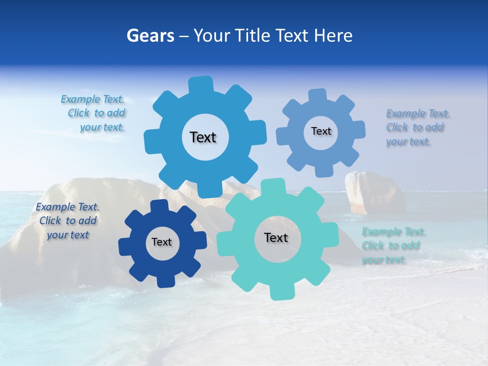 Ocean Ladigue Anse PowerPoint Template