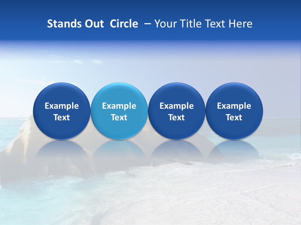 Ocean Ladigue Anse PowerPoint Template