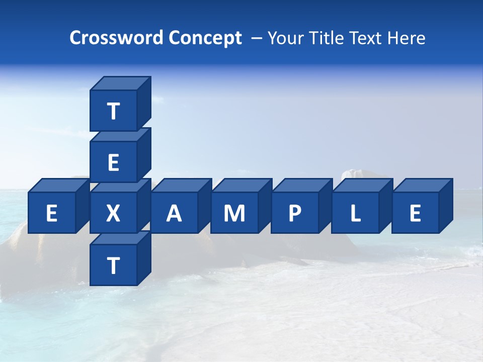 Ocean Ladigue Anse PowerPoint Template